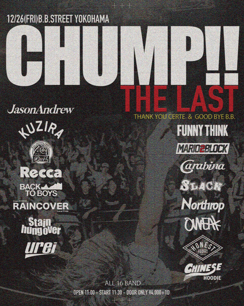 “CHUMP!! THE LAST” -Thank you CERTE& Good Bye B.B.-